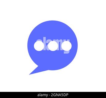 icône de message isolée sur fond blanc, bulle de discussion Illustration de Vecteur