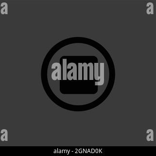 Arrêter le vecteur de l'icône musique Illustration de Vecteur