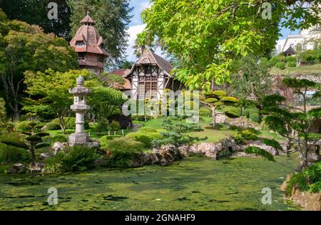 Maulevrier Oriental Park (les plus grands jardins japonais d'Europe), Maulevrier, Maine-et-Loire (49), pays de la Loire, France Banque D'Images