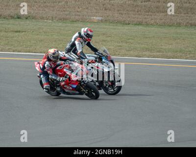 Championnats du monde de Super Bike Banque D'Images