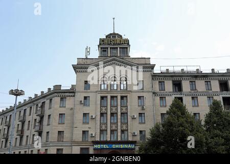 Hotel Chisinau dans la capitale de la Moldavie Banque D'Images