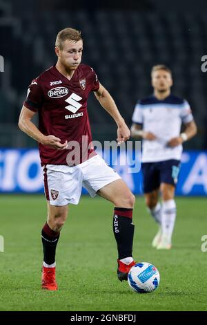 Olimpico Grande Torino, Turin, Italie, 23 septembre 2021, Tommaso Pobega (Torino FC) en action pendant le Torino FC vs SS Lazio - football italien Serie Banque D'Images