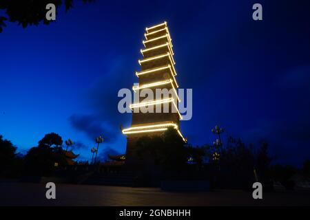 Pagode de Tuong long dans la ville de Hai Phong au nord du Vietnam Banque D'Images