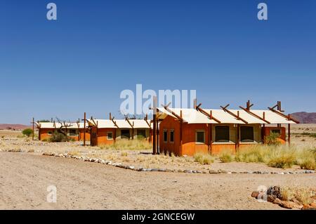 Hébergement touristique : tentes dans le Desert Camp près de Sesriem, Maltahöhe, région de Hardap, Namibie Banque D'Images