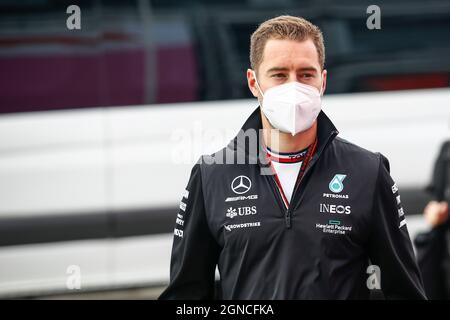 Sotchi, Russie. 24 septembre 2021. Stoffel Vandoorne (bel, Mercedes-AMG Petronas F1 Team), Grand Prix de Russie de F1 à Sotchi Autodrom le 24 septembre 2021 à Sotchi, Russie. (Photo de HOCH ZWEI) crédit: dpa/Alay Live News Banque D'Images