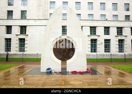 Le mémorial de l'Irak et de l'Afghanistan est vu à Londres, le samedi 21 août 2021. Banque D'Images