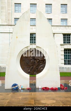 Le mémorial de l'Irak et de l'Afghanistan est vu à Londres, le samedi 21 août 2021. Banque D'Images