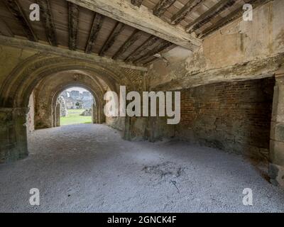 Les ruines du Prieuré de Castle Acre, Norfolk Banque D'Images