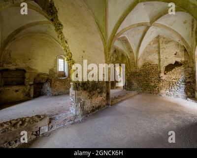 Les ruines du Prieuré de Castle Acre, Norfolk Banque D'Images