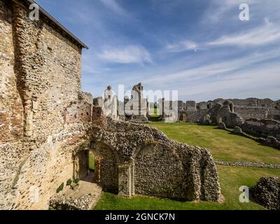 Les ruines du Prieuré de Castle Acre, Norfolk Banque D'Images