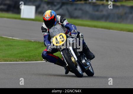 Richard Hann, Alex Olsen, Norton Manx 30M, Barry Sheene Memorial Trophy, Goodwood Revival 2021, septembre 2021, Barry Sheene Memorial Trophy, Bikes, c Banque D'Images