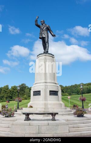 Statue de Lord Carson, bâtiment de l'Assemblée de l'Irlande du Nord (Storemont), Storemont, ville de Belfast, Irlande du Nord, Royaume-Uni Banque D'Images