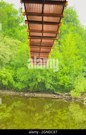 Pont suspendu par le dessous Banque D'Images