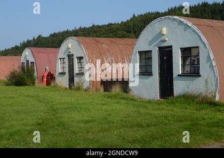 Cultybragan deuxième Guerre mondiale Pow Camp, Comrie, aujourd'hui en 2021, en cours de réaménagement en tant qu'attraction touristique, en tant que locaux d'affaires et pour une utilisation communautaire Banque D'Images