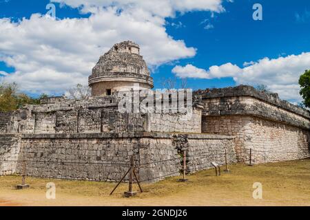 El Caracol, l'Observatoire dans l'ancienne ville maya Chichen Itza, Mexique Banque D'Images