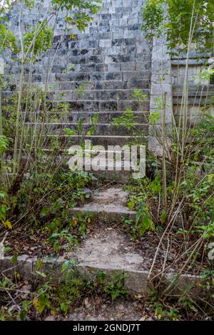 A quelques pas des ruines de la Casa de la Vieja, dans l'ancienne ville maya Uxmal, au Mexique Banque D'Images