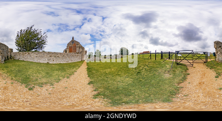 Vue panoramique à 360° de Ruines du Prieuré de Binham, Norfolk