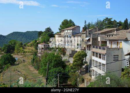 La ville d'Alstylos est située au nord de Llusanés, dans la région de la province d'Osona de Barcelone, Catalogne, Espagne Banque D'Images