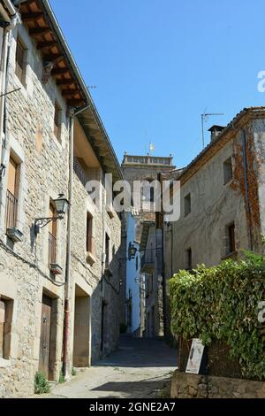 La ville d'Alstylos est située au nord de Llusanés, dans la région de la province d'Osona de Barcelone, Catalogne, Espagne Banque D'Images