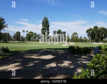 Los Angeles, Californie, États-Unis 22 septembre 2021 Une vue générale de l'atmosphère du parcours de golf Wilshire Country Club où Howard Hughes a été un membre présenté lors de la pandémie du coronavirus Covid-19 le 22 septembre 2021 à Los Angeles, Californie, États-Unis. Photo par Barry King/Alay stock photo Banque D'Images