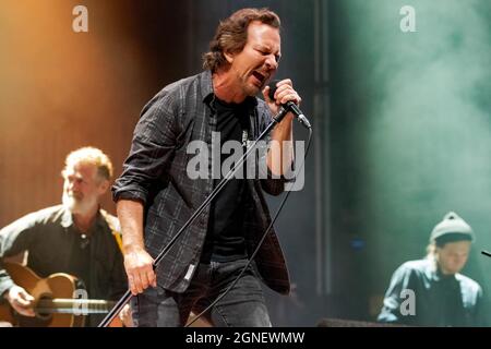 24 septembre 2021: Eddie Vedder se produit à OhanaFest Day1 Doheny State Beach le 24 septembre 2021 à Dana point, Californie (Credit image: © Marissa carter/ZUMA Press Wire) Banque D'Images