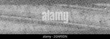 Arrière-plan en pointillés gris noir. Élément de design tendance et sale. Cercles tachetés. Texture des points de superposition. Style salopant Illustration de Vecteur