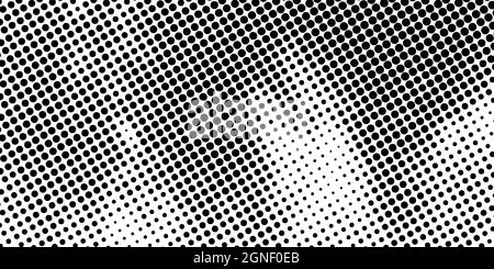 Grunge l'arrière-plan en pointillés demi-tons. Élément de design tendance et sale. Cercles tachetés. Texture des points de superposition. Style salopant Illustration de Vecteur