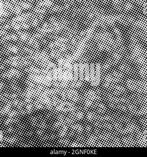 Grunge l'arrière-plan en pointillés demi-tons. Élément de design tendance et sale. Cercles tachetés. Texture des points de superposition. Style salopant Illustration de Vecteur