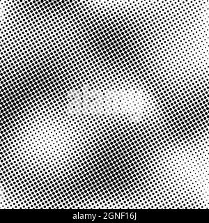 Arrière-plan en pointillés demi-tons. Élément de design tendance et sale. Cercles tachetés. Texture des points de superposition. Style salopant Illustration de Vecteur