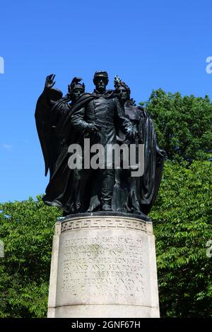 Union Soldiers and Sailors Monument, Wyman Park Dell, Baltimore, Maryland, États-Unis Banque D'Images