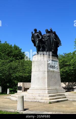 Union Soldiers and Sailors Monument, Wyman Park Dell, Baltimore, Maryland, États-Unis Banque D'Images