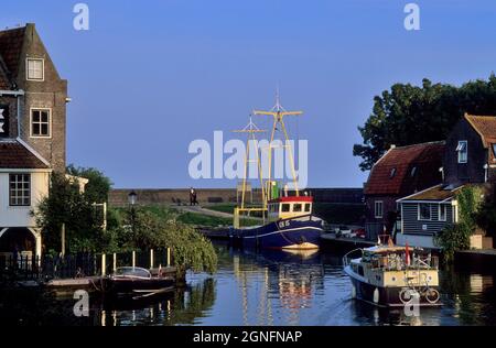 PAYS-BAS, RÉGION DE NOORD-HOLLANDE ET IJSSELMEER, VILLE D'ENKHUIZEN Banque D'Images