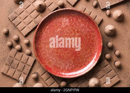 assortiment de plats avec chocolat. Haute qualité et résolution magnifique concept de photo Banque D'Images