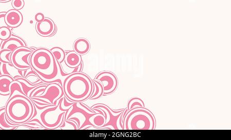 Métaboul de lollipop 3D liquide, avec structure organique. Arrière-plan abstrait vectoriel de bonbons. Formes roses fluides et amusantes. Illustration de Vecteur