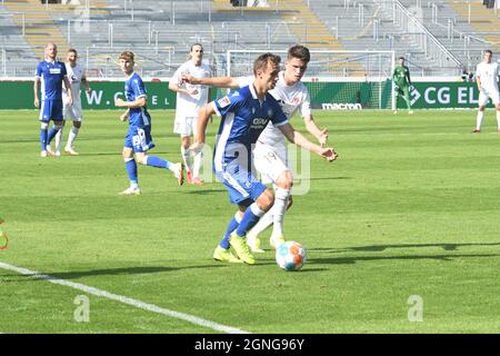 Le KSC perd contre le FC St pauli le 25 septembre 2021 à Wildparkstadion karlsruhe deuxième club de ligue karlsruher SC Banque D'Images