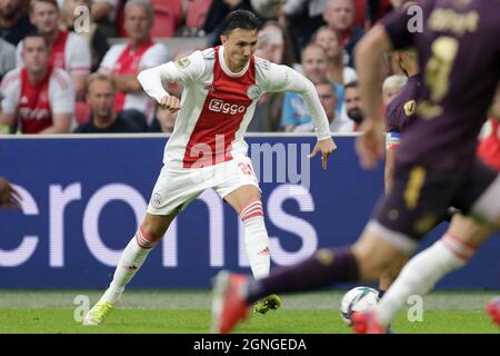 AMSTERDAM, PAYS-BAS - SEPTEMBRE 25 : Steven Berghuis d'Ajax lors du match hollandais entre Ajax et le FC Groningen à l'arène Johan Cruijff le 25 septembre 2021 à Amsterdam, pays-Bas (photo de Peter sous/Orange Pictures) Banque D'Images