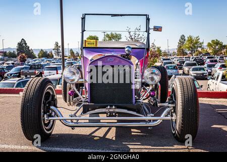 Reno, NV - 4 août 2021 : 1923 Ford Model T Street Hot Rod à un salon de voiture local. Banque D'Images