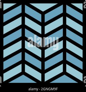 Icône du système de revêtement de la plate-forme. Description du système de pose de revêtement de pont vecteur icône couleur isolée à plat Illustration de Vecteur