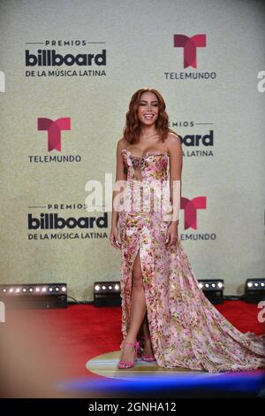 Coral Gables, États-Unis. 23 septembre 2021. CORAL GABLES, FLORIDE - SEPTEMBRE 23 : l'ANITTA participe aux Billboard Latin Music Awards 2021 au centre Watsco le 23 septembre 2021 à Coral Gables, Floride. (Photo de JL/Sipa USA) crédit: SIPA USA/Alay Live News Banque D'Images