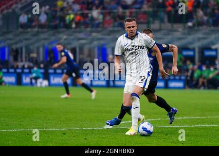 Josip Ilicic (Atalanta BC) pendant le championnat italien Serie Un match de football entre le FC Internazionale et Atalanta Bergame le 25 septembre 2021 au stade Giuseppe Meazza à Milan, Italie - photo Alessio Morgese / DPPI Banque D'Images