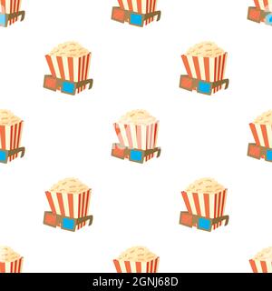 Motif pop-corn texture d'arrière-plan sans couture répétition du papier peint vecteur géométrique Illustration de Vecteur