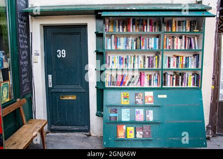 Shakespeare and Company, les célèbres librairies de langue anglaise de Paris Banque D'Images