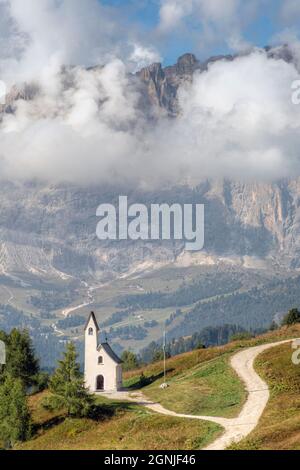 Passo Gardena, Haut-Adige, Dolomites, Tyrol du Sud, Italie Banque D'Images