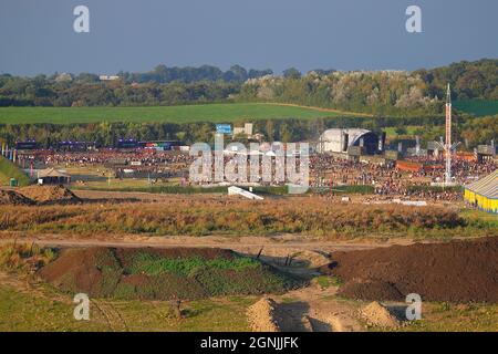 Festival Mint à Newsam Green Farm à East Leeds, West Yorkshire. Le premier de leur événement annuel depuis le début de Covid. Banque D'Images