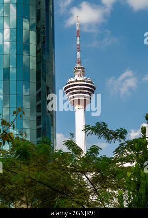 KL Tower prise de Masjid Jamek Banque D'Images