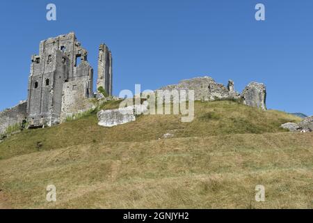 Corfe Castle Dorset Banque D'Images