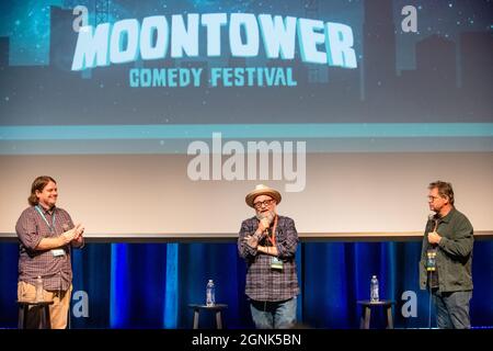 AUSTIN, TEXAS - 25 SEPTEMBRE : Bobcat Goldthwait et Dana Gould se sont produit sur scène lors du Moontower Comedy Festival le 25 septembre 2021 à Austin, Texas.(photo de Maggie Boyd/SipaUSA) Banque D'Images