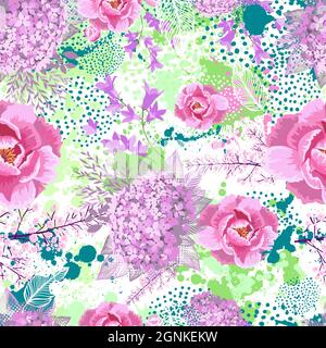 Superbe arrière-plan sans couture avec différentes couleurs. Illustration vectorielle Illustration de Vecteur