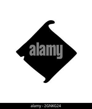 Point dans le style gothique. Vecteur. Le symbole est isolé sur un fond blanc. Calligraphie et lettrage. Élément latin médiéval. Logo de la compa Illustration de Vecteur