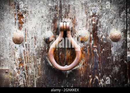 Ancien défonceuse de porte. Banque D'Images